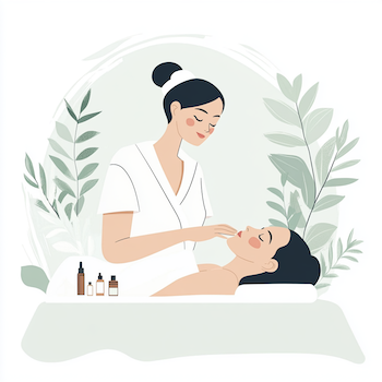 illustration Socio-esthéticienne