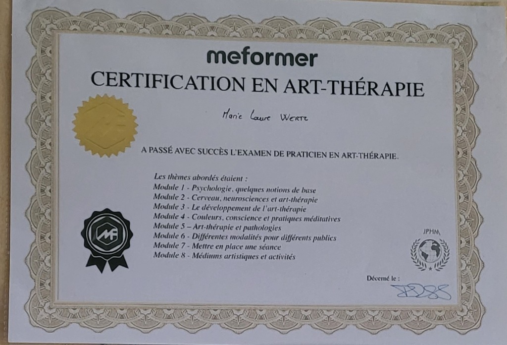 photo diplome Marie Laure Wertz