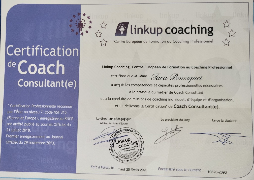 photo diplome Tara BOUSQUET