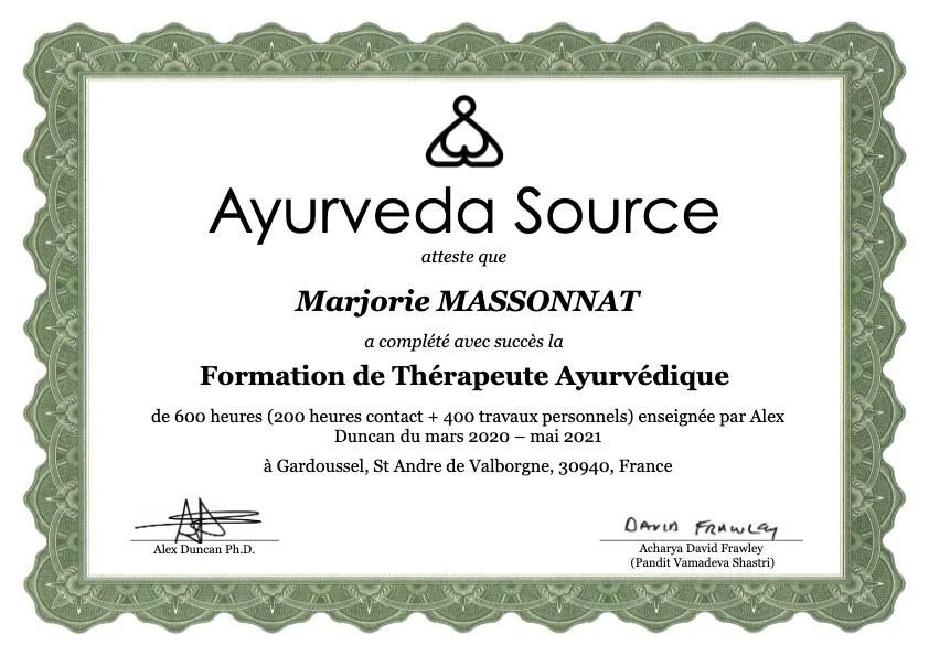 photo diplome Marjorie Massonnat