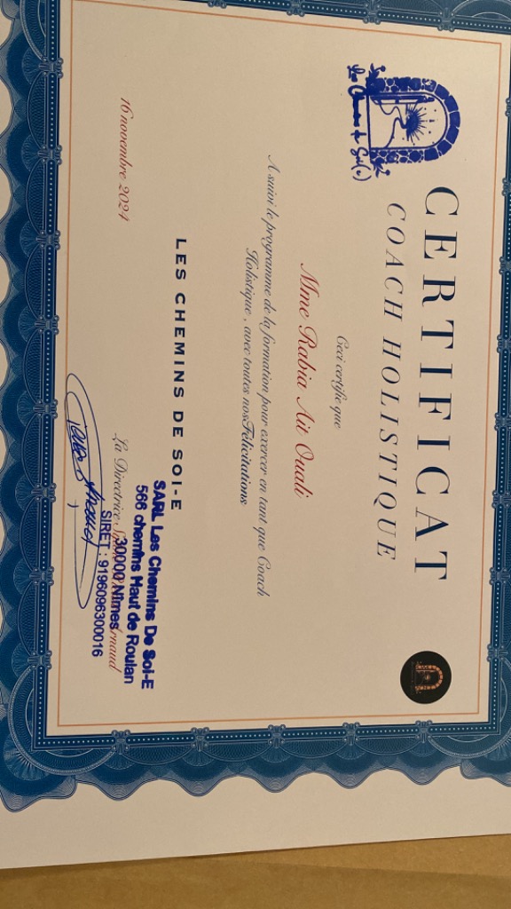 photo diplome Le printemps du coeur 