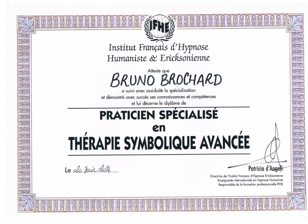 photo diplome Bruno BROCHARD