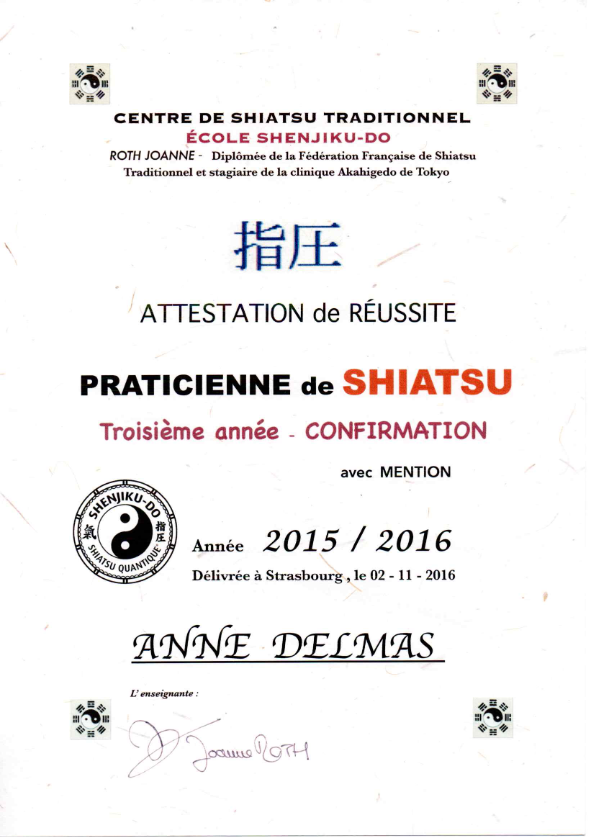 photo diplome Anne Delmas