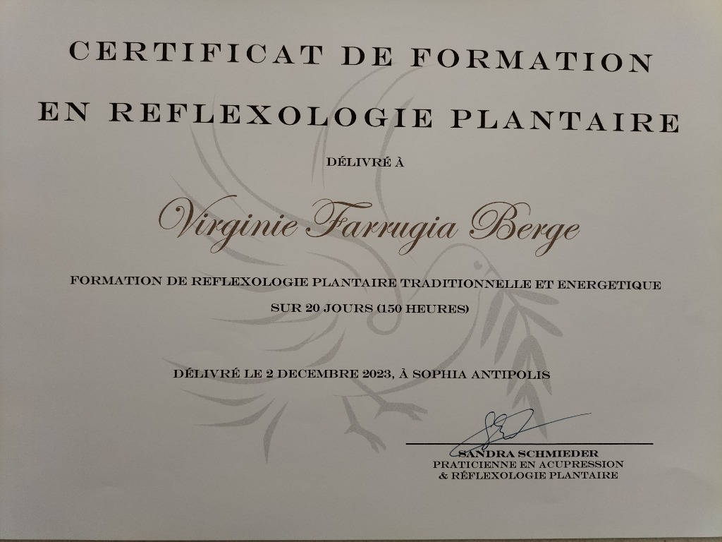 photo diplome Cabinet ABHYANGA