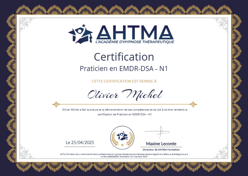 photo diplome Olivier michel