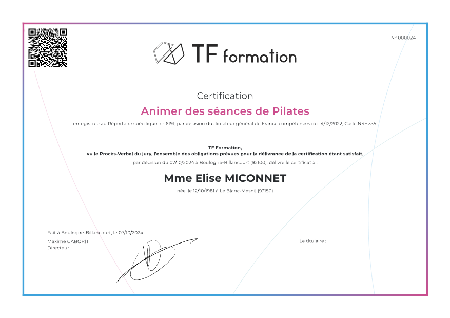 photo diplome Elise BRANCOURT