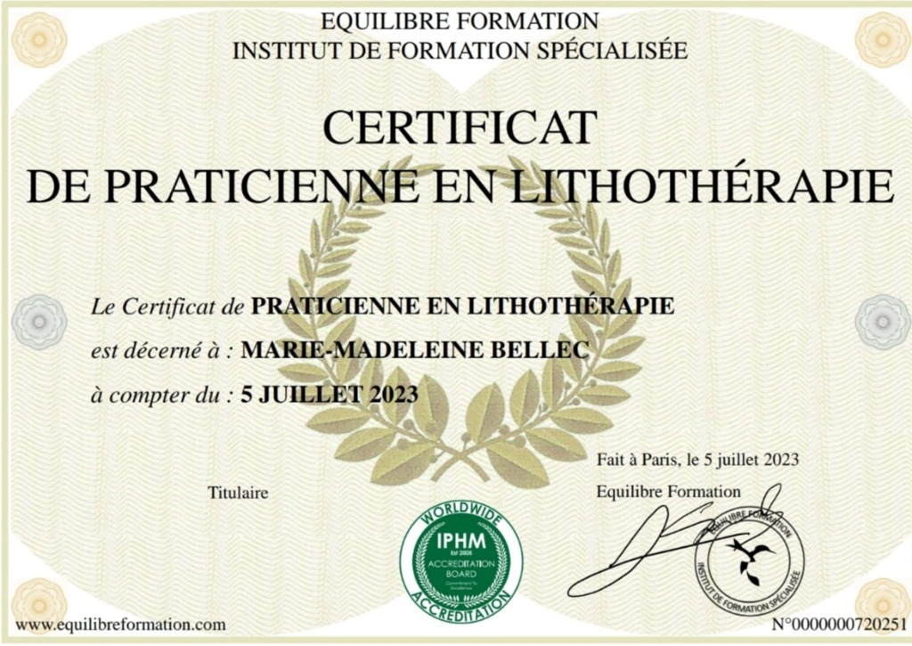 photo diplome La petite fée bretonne 