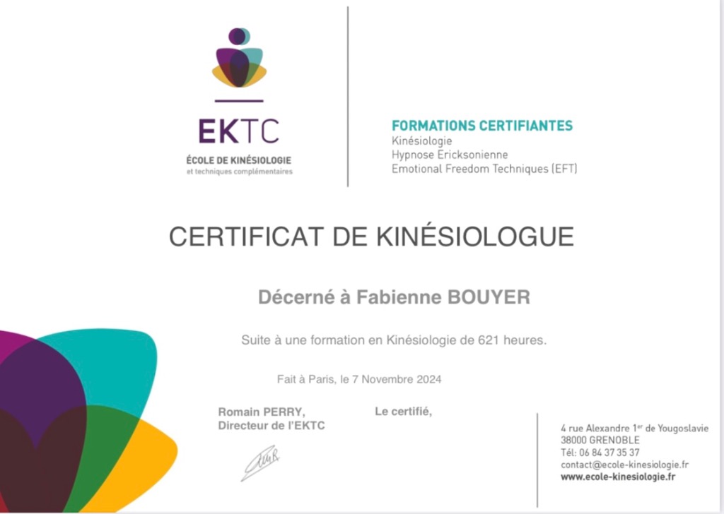 photo diplome Fabienne Bouyer