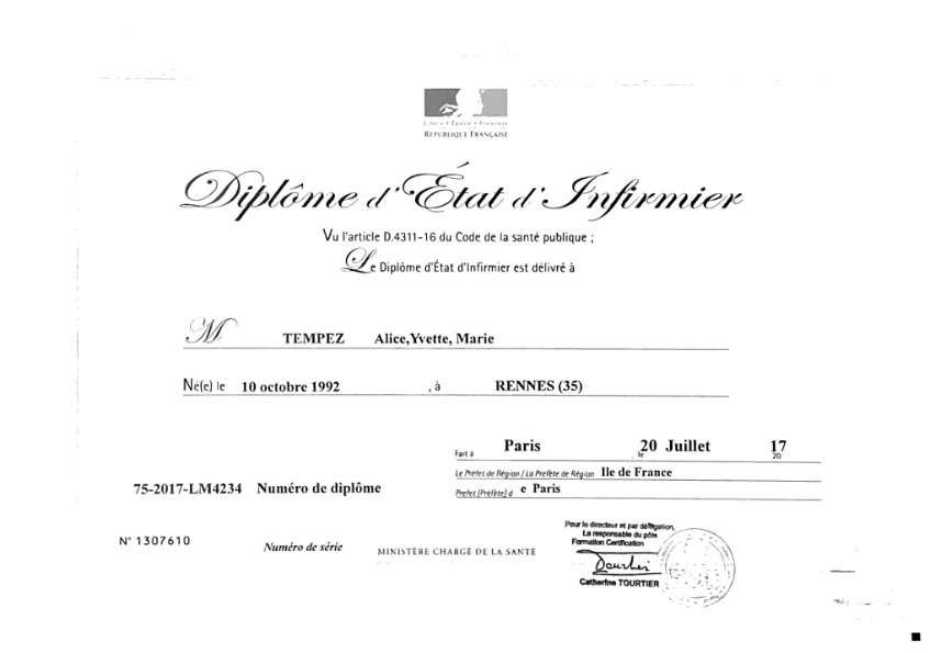 photo diplome Little Matelot