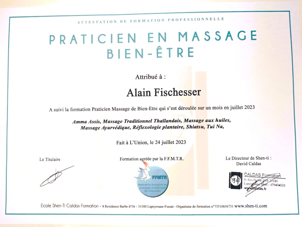photo diplome ALAIN FISCHESSER