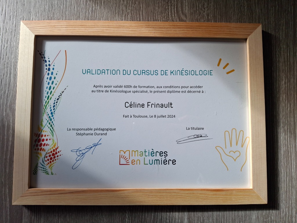 photo diplome Céline Frinault