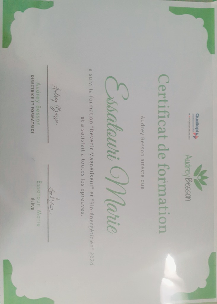 photo diplome LAVOLEE Marie