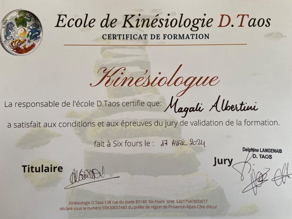 photo diplome Magali Albertini 