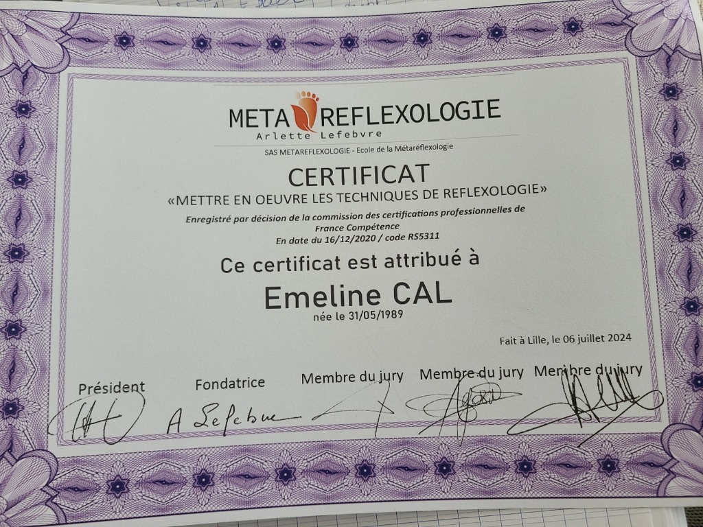 photo diplome Emeline CAL