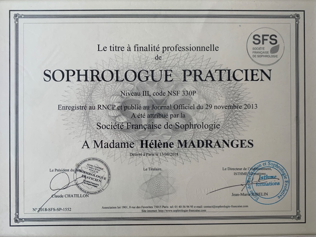 photo diplome Hélène Madranges