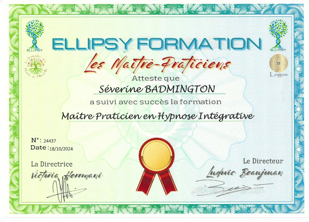 photo diplome Séverine Badmington