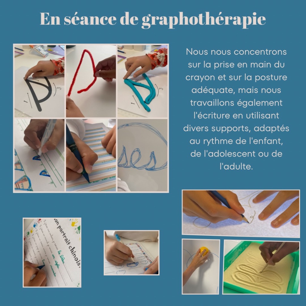 photo seance Tiphanie Cheny Graphothérapeute 