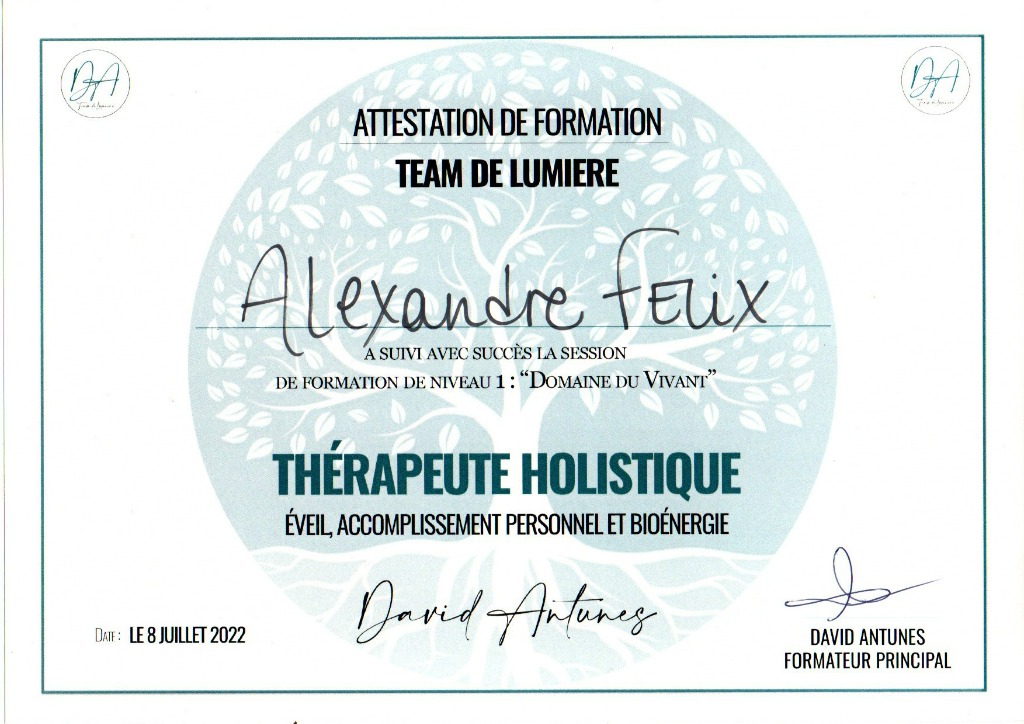 photo diplome Alexandre Félix