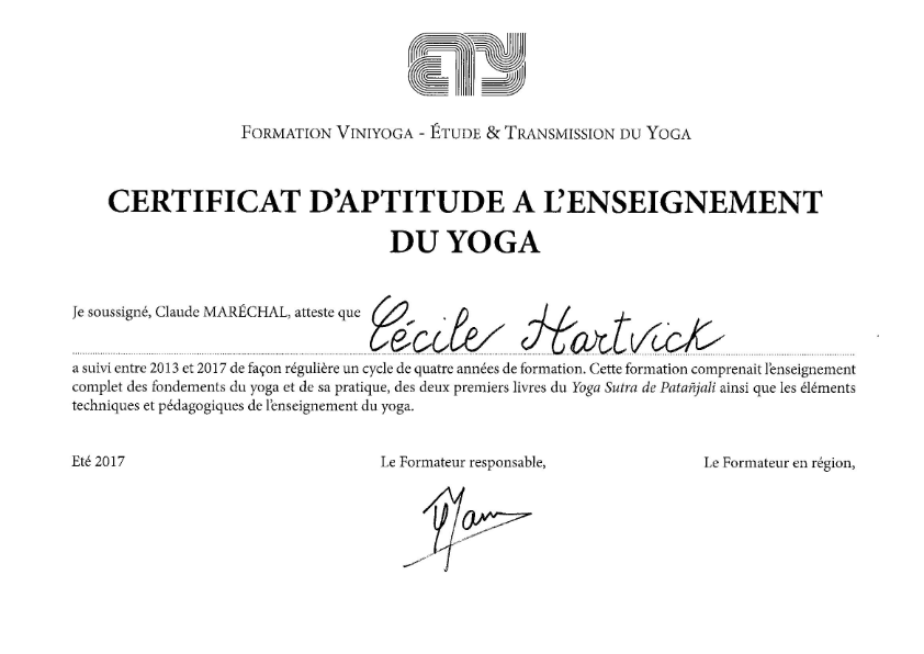 photo diplome Cécile HARTVICK