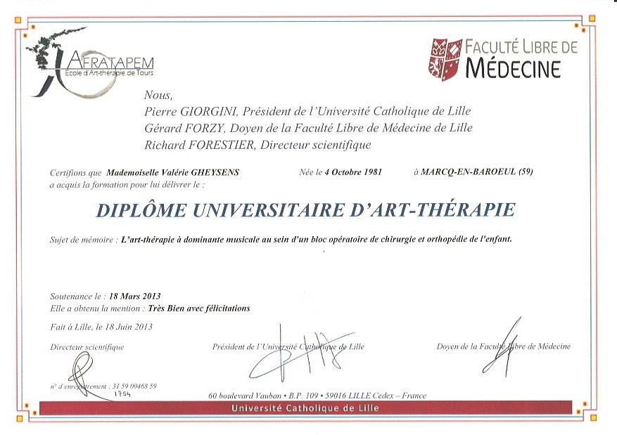 photo diplome La méthode MBC by Lili Road