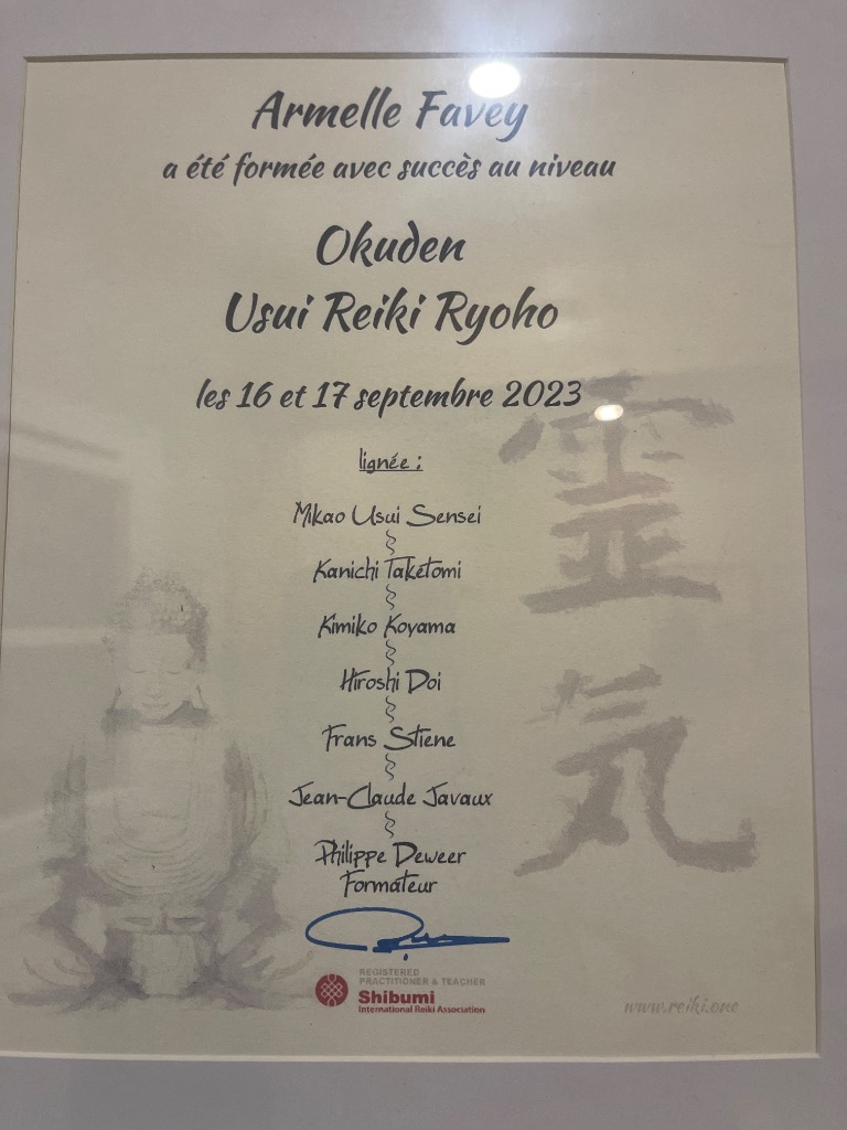 photo diplome Armelle-sophro