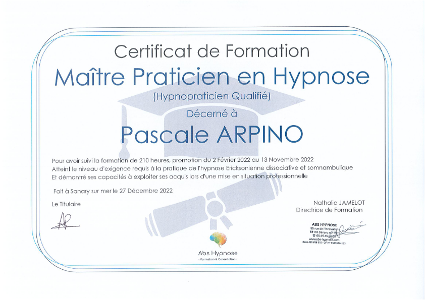 photo diplome Pascale ARPINO