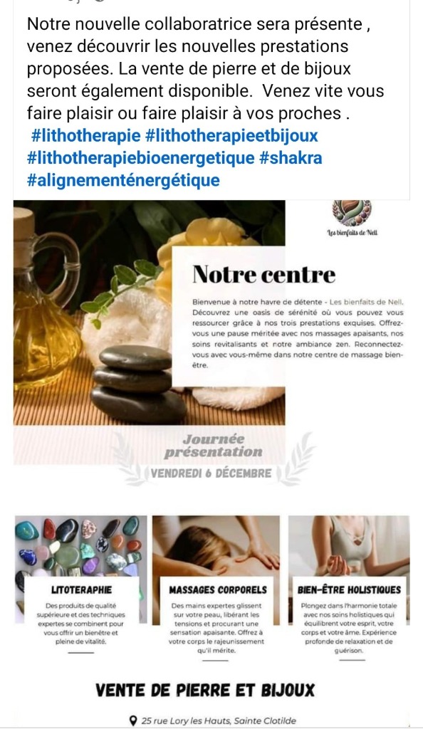 photo activite Les Bienfaits de Nell