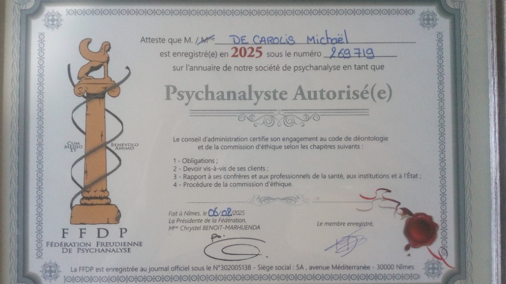 photo diplome Michaël DE CAROLIS