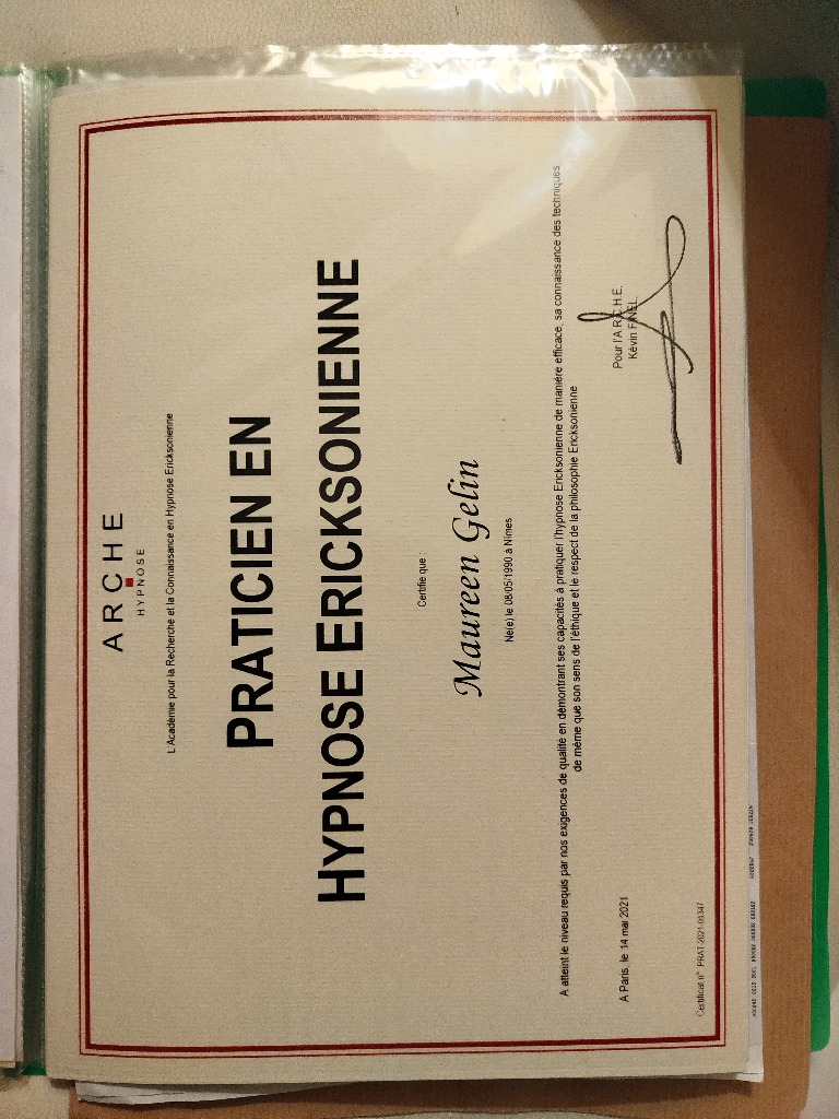 photo diplome Maureen Gélin - La Main et la Patte