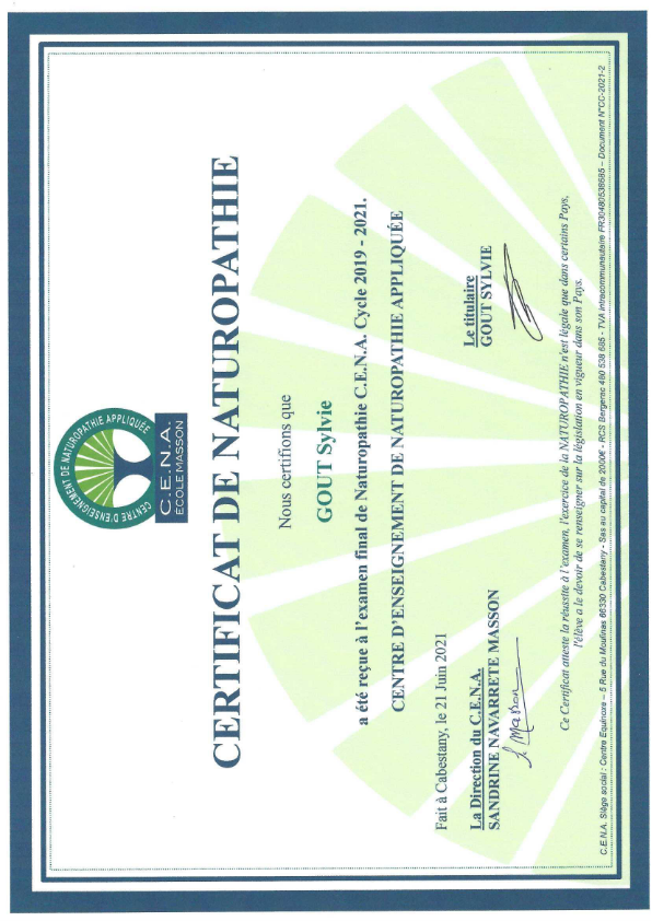 photo diplome GOUT Sylvie