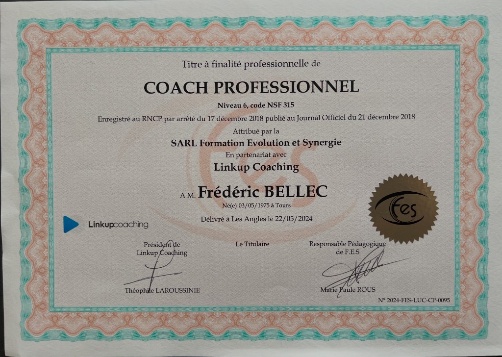 photo diplome Frédéric Bellec