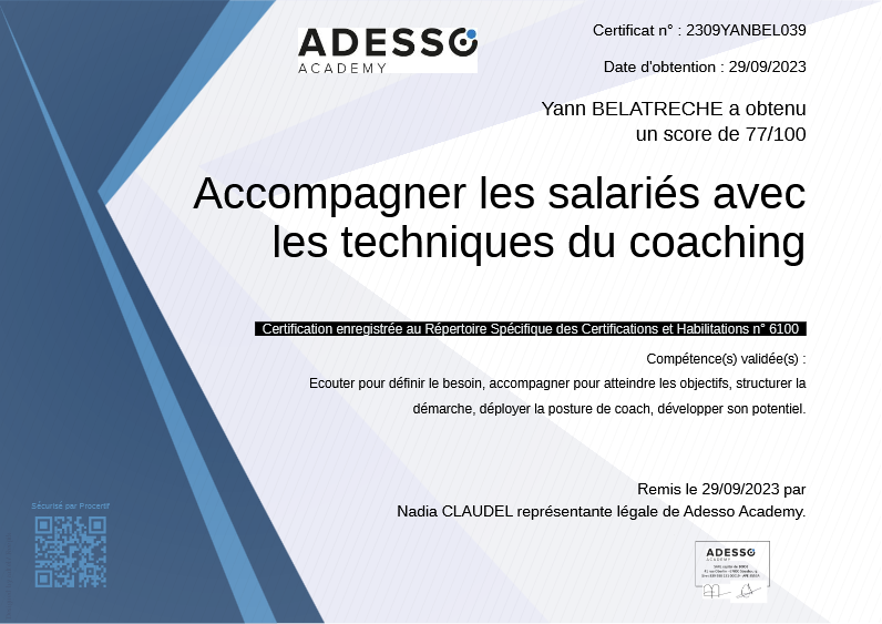 photo diplome HUMAN IS THERAPY