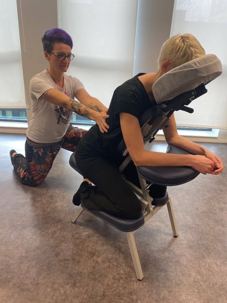 photo seance Sandrine Fontaine « La DouceHeure des Paumes »