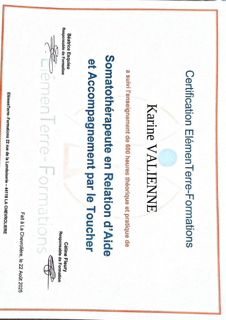 photo diplome Karine Valienne