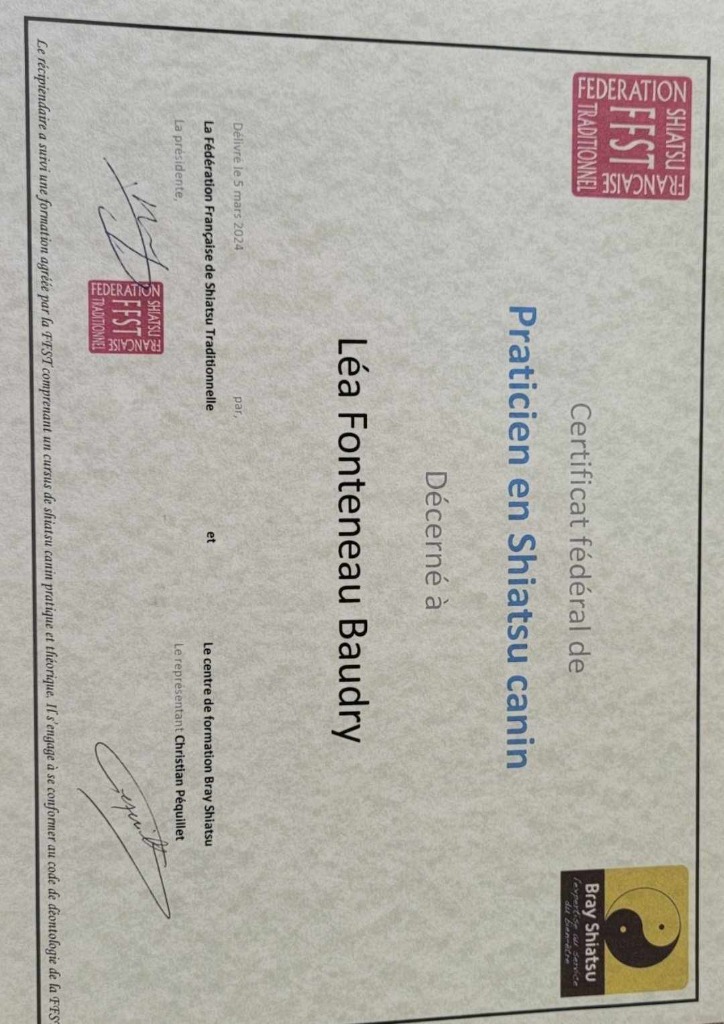 photo diplome Léa Fonteneau Baudry