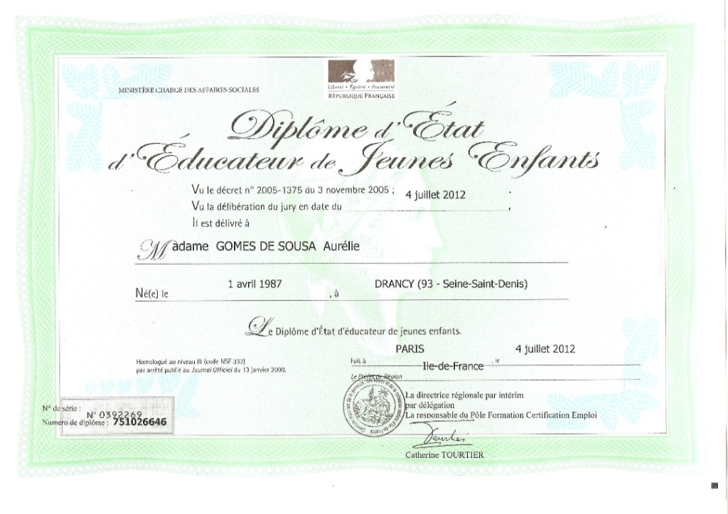 photo diplome Aurélie GENTY