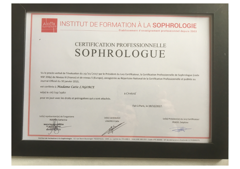 photo diplome Catie LAGORCE