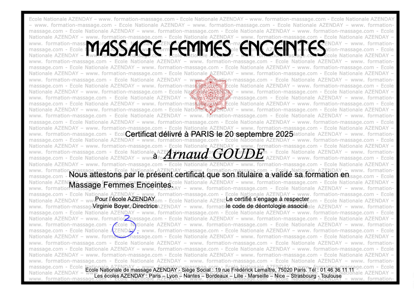 photo diplome Arnaud Goudé