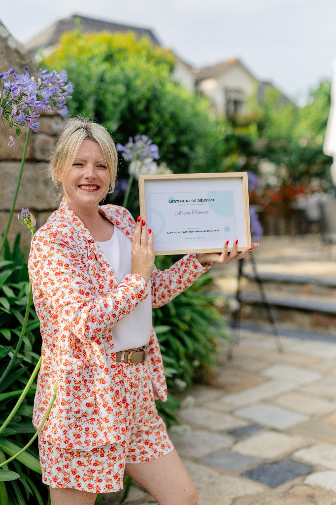 photo diplome Aurélie Trément Coaching