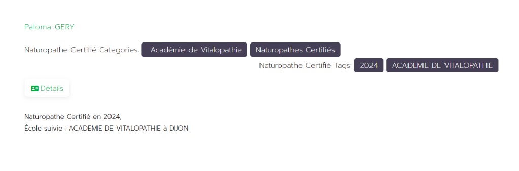 photo diplome Paloma Géry