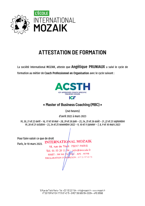 photo diplome Angeliki Pruniaux 