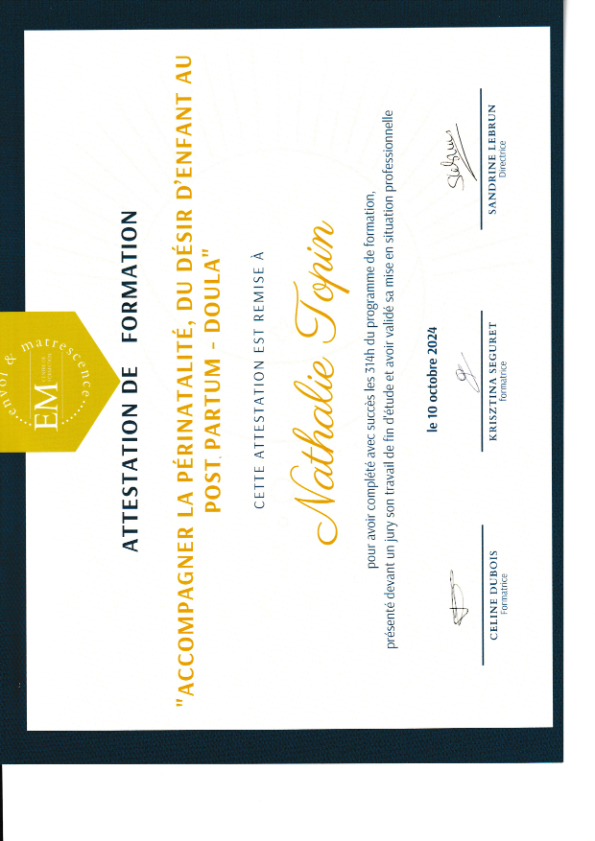 photo diplome Nathalie Topin