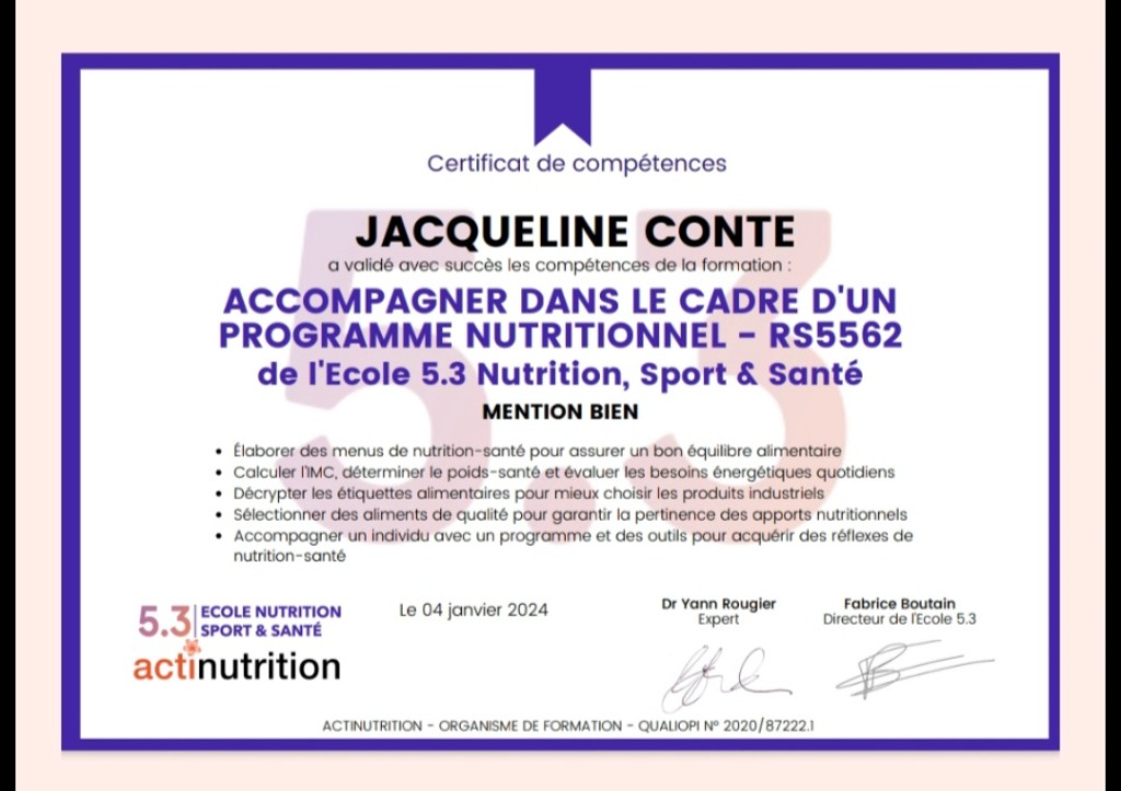photo diplome ROCHA CONTE JACQUELINE