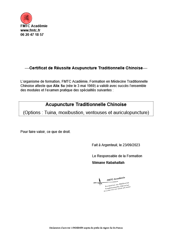 photo diplome Alix SU