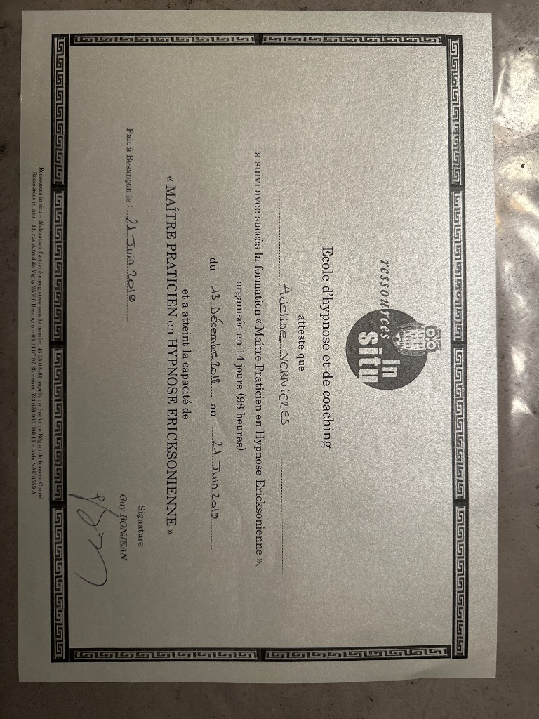 photo diplome Adeline Philippon