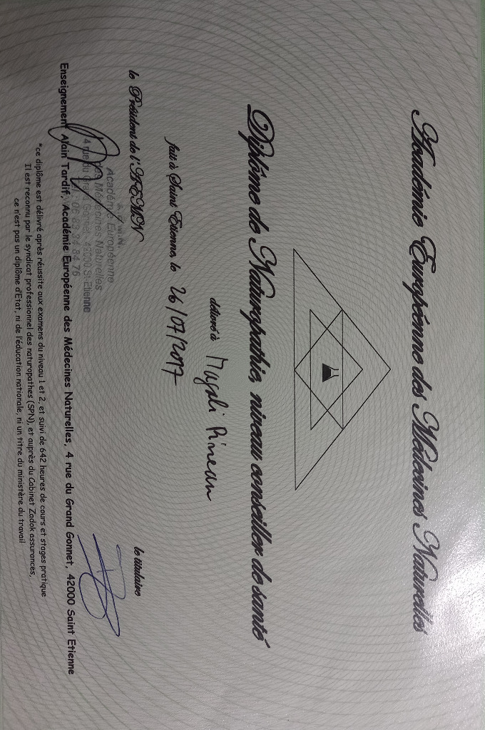 photo diplome PINEAU Magali