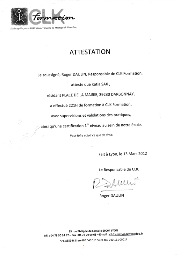 photo diplome Katia Sax