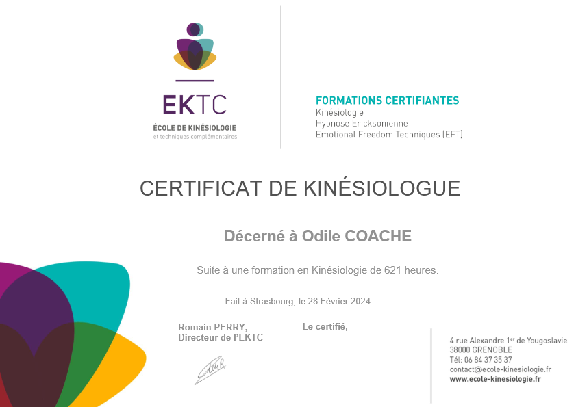photo diplome Odile COACHE 