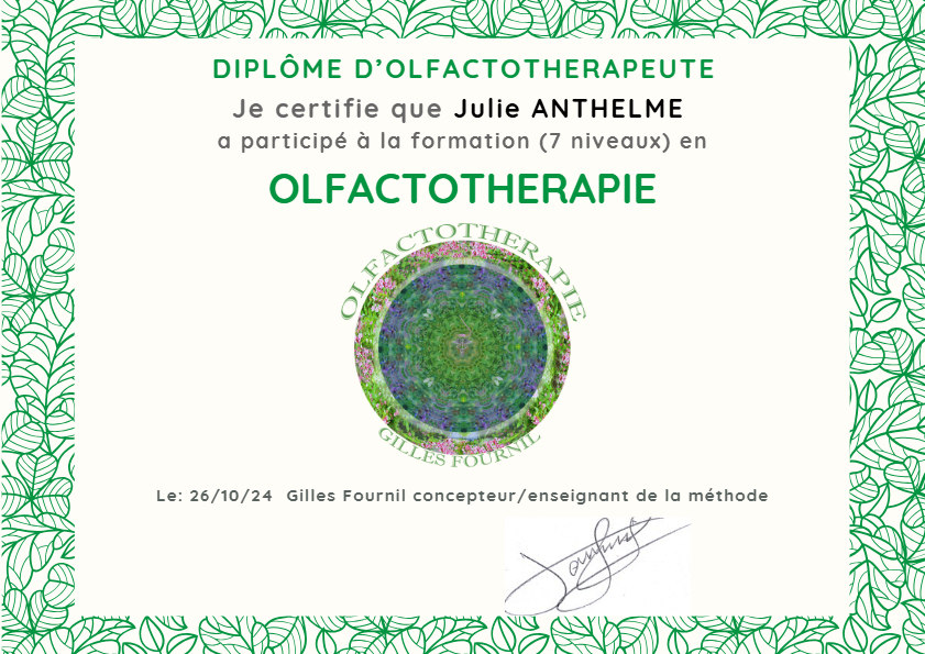 photo diplome Julie ANTHELME