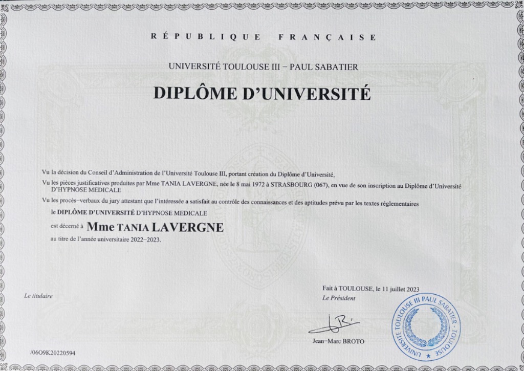 photo diplome Tania Lavergne